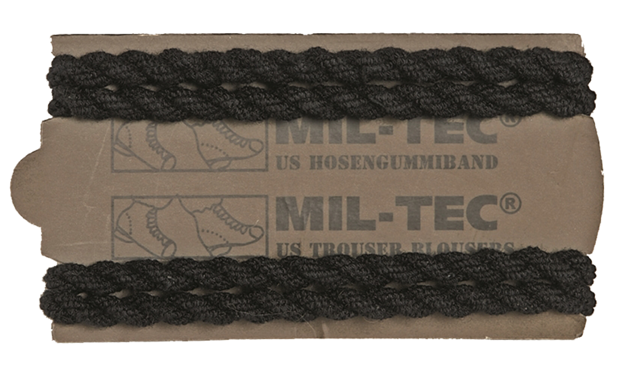 Hosengummi US-Typ Schwarz (2 Paar)